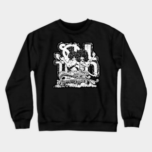 WHITE ART - Soul Train Vintage Look Fan Crewneck Sweatshirt